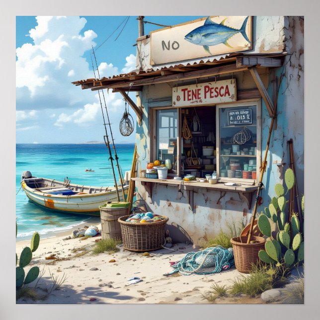 No fish today bonaire poster (Front)