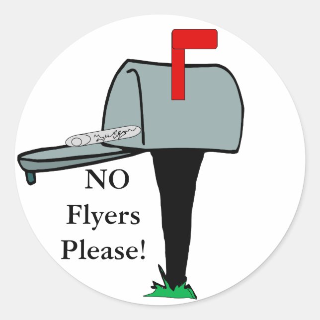 NO Flyers Please Sticker (Front)