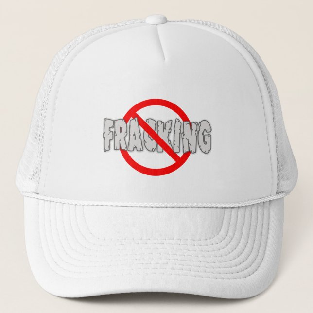 NO FRACKING! End Fracking Trucker Hat (Front)
