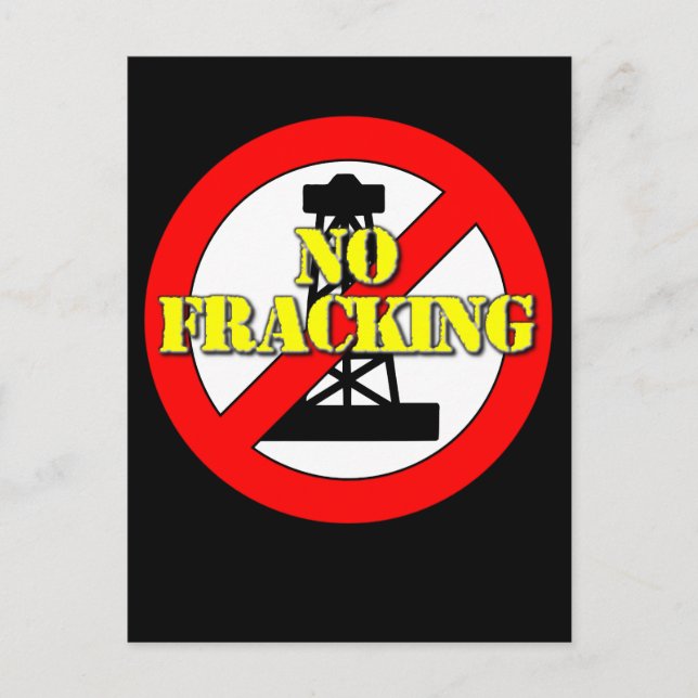 No Fracking UK 2 Postcard (Front)