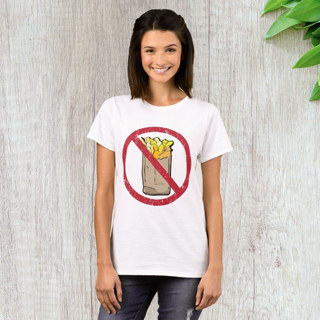 No Fries Sign T-Shirt (Creator Uploaded)