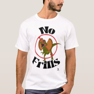 No Frills Dinosaur Cartoon Fun Jurassic Parody T-Shirt