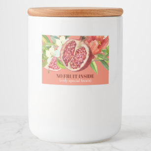 No Fruit Inside Only Special Treats Pomegranate Food Label