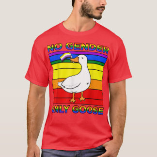 No Gender Only Goose Gay LGBTQ Pride Month Support T-Shirt