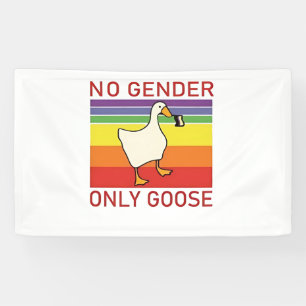 No Gender Only Goose Non Binar LGBTQ Banner