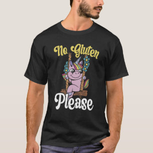 No Gluten Please Food Allergy Celiac Disease Unico T-Shirt