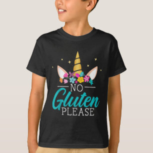 No Gluten Please Unicorn Celiac Disease Awareness T-Shirt
