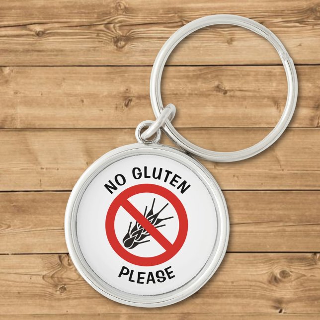 No Gluten Sign Key Ring (Creator Uploaded)
