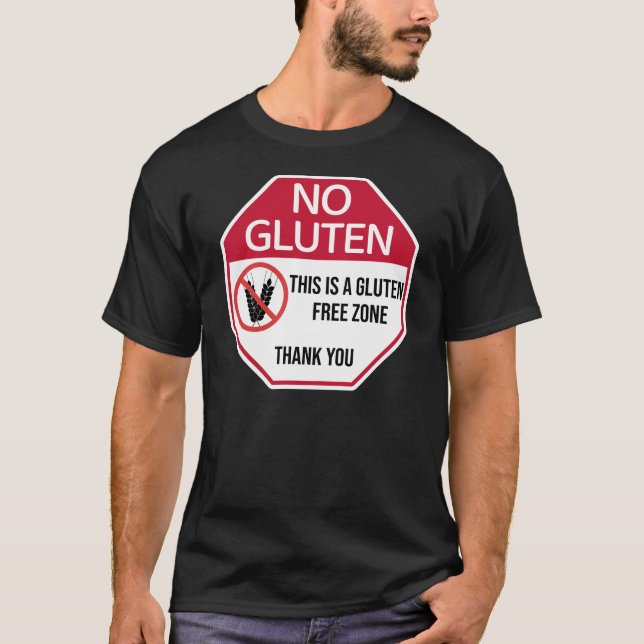 No Gluten Sign T-Shirt (Front)