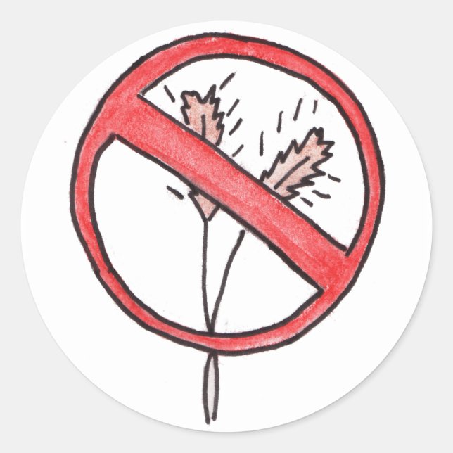 No gluten/Wheat Free! Classic Round Sticker (Front)