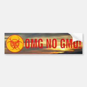 No GMO Bumper Sticker Custom NO GMO Sticker