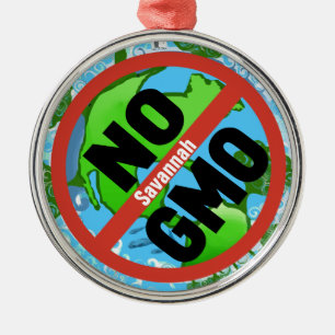 NO GMO METAL TREE DECORATION