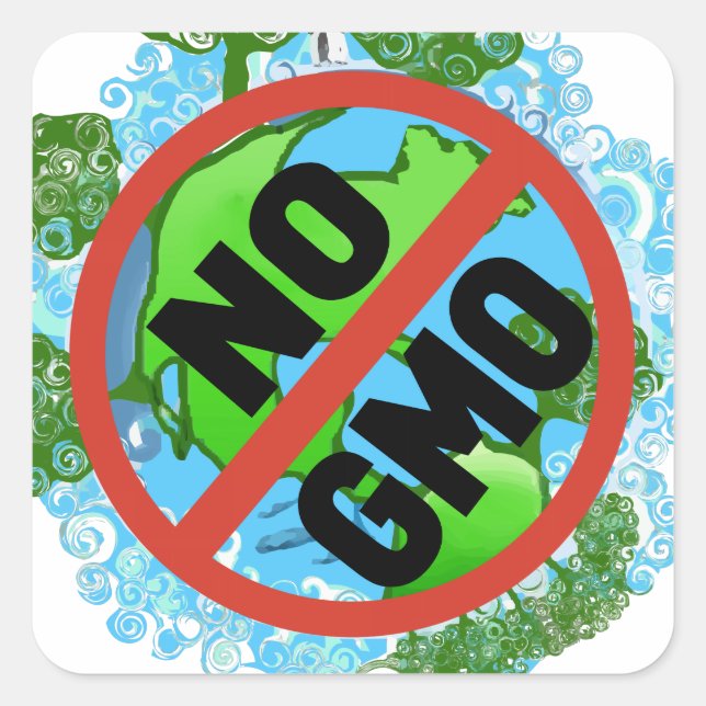 NO GMO SQUARE STICKER (Front)