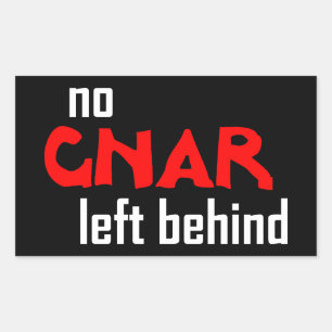 No Gnar Left Behind Rectangular Sticker
