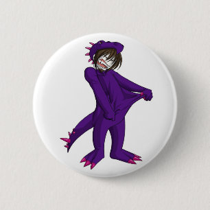 No-go-Dino 6 Cm Round Badge