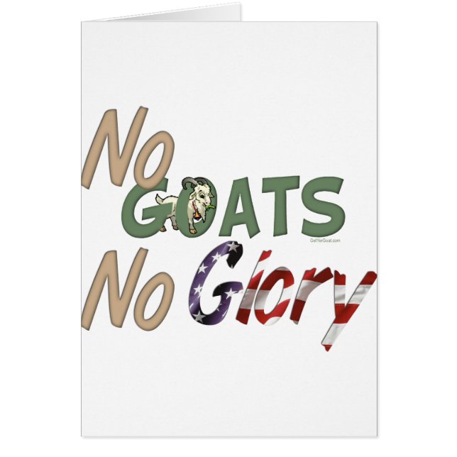No Goats No Glory (Front)