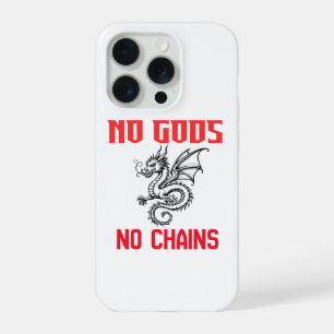No Gods No Chains Dragon Illustration iPhone Case 