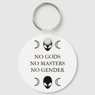 NO GODS NO MASTERS NO GENDER keychain