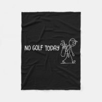 No Golf Today Funny Sad Stickman Golfer Men Women 