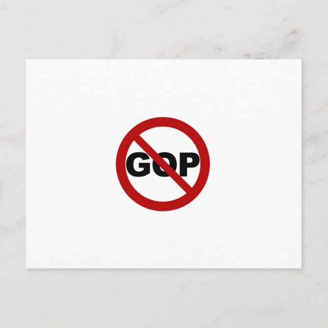 No GOP Postcard (Front)