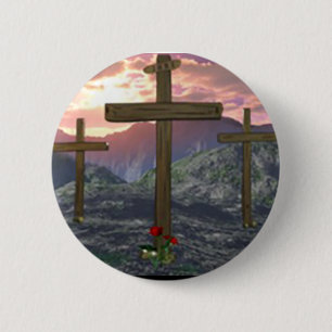 No Greater Love John 3:16 6 Cm Round Badge