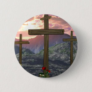 No Greater Love John 3:16 6 Cm Round Badge