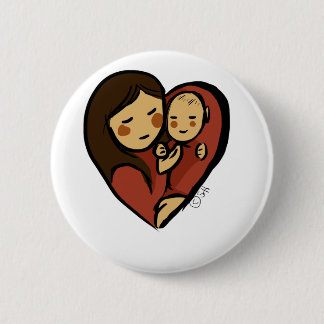 No Greater Love, Mummy and baby 6 Cm Round Badge