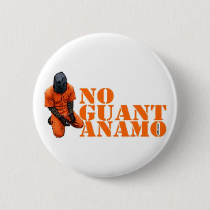 No Guantanamo 6 Cm Round Badge