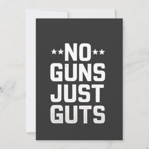 No Guns Just Guts Corrections Officer Invitation