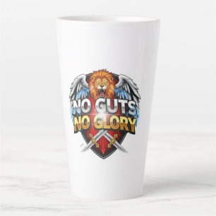 No Guts, No Glory: Motivational & Success Mindset Latte Mug