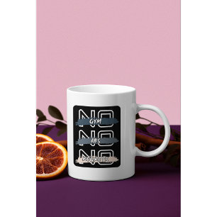 No Gym No Abs No Regrets Bold Design Coffee Mug