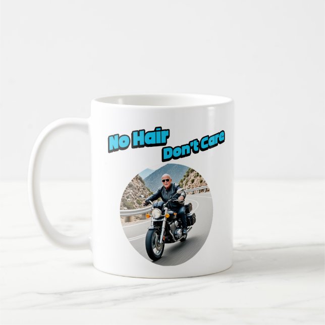 No hair Don't Care Coffee Mug (Left)