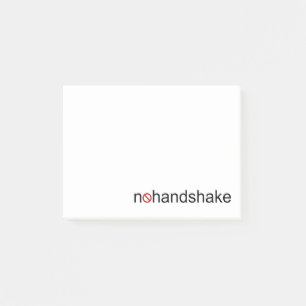 No Handshake Post-it Notes