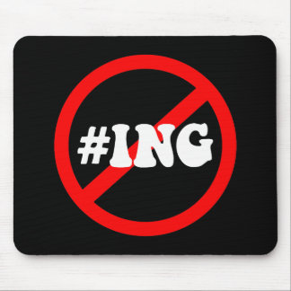 no hash tagging mouse pad
