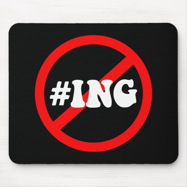 no hash tagging mouse pad (Front)