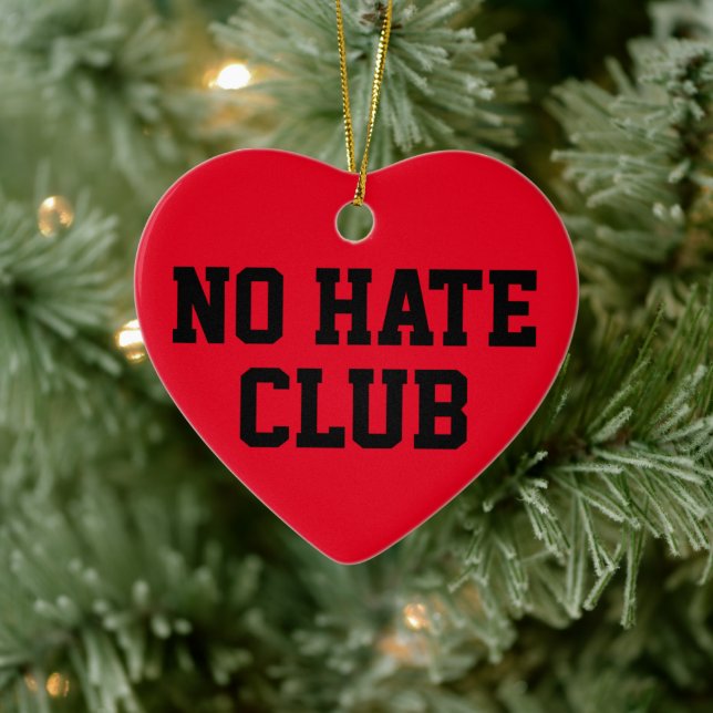 No Hate Club    Ceramic Tree Decoration (Tree)