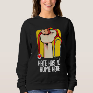 No Hate Gay Lesbian Bi Homosexual Nurse Doctors Lg Sweatshirt