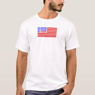 No Hate, No Fear, No Trump Flag Mini (Mens) T-Shirt