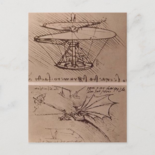 No higher resolution available. Leonardo_da_Vinci_ Postcard (Front)