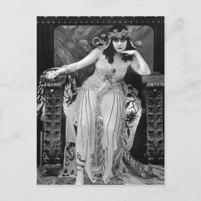 No higher resolution available. Theda-bara-cleopat Postcard (Front)