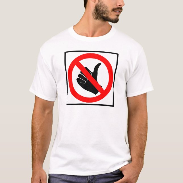 No Hitchhiking Highway Sign T-Shirt (Front)