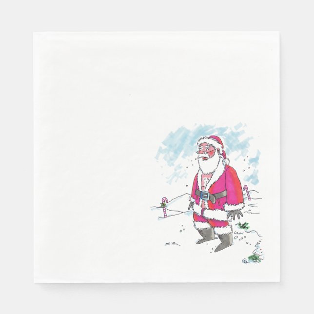 No Ho-Ho-Ho lunch paper napkins (Front)