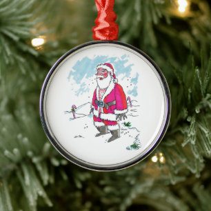 No Ho-Ho-Ho round premium ornament