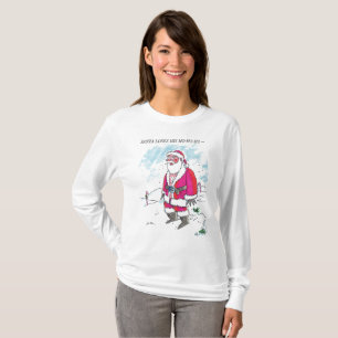 No Ho-Ho-Ho w text women white long sleeve shirt