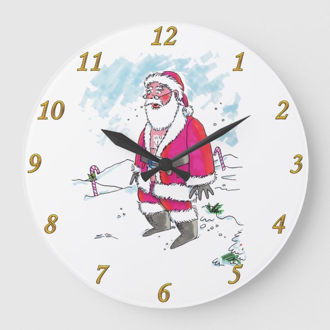 No Ho Ho Ho wall clock (Front)