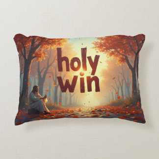 No Holloween Yes Holy Win Decorative Cushion