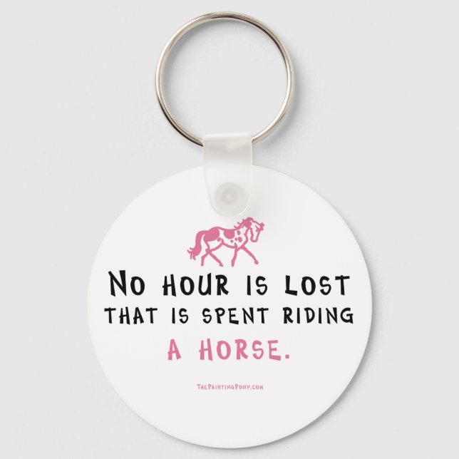 No Hour Is Lost Key Ring (Front)
