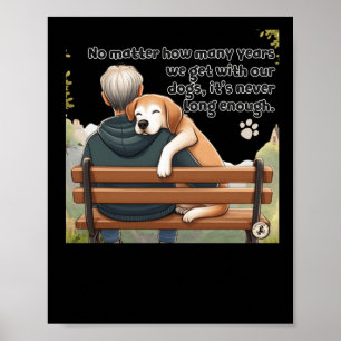 No How Many Years We Get With Our Dogs Poster