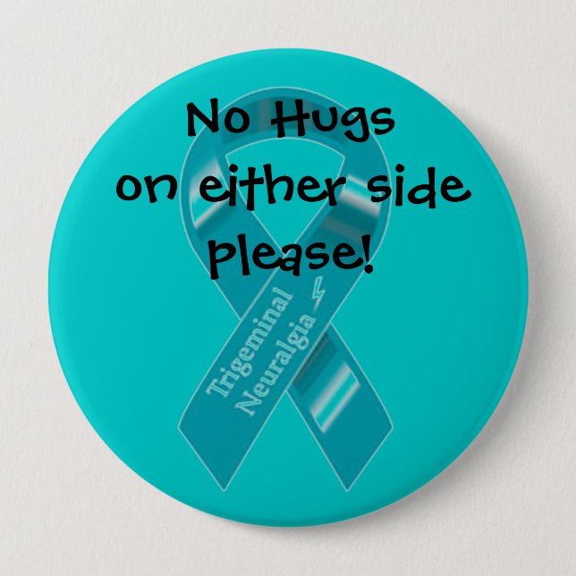 NO hugs on either side button. 10 Cm Round Badge (Front)