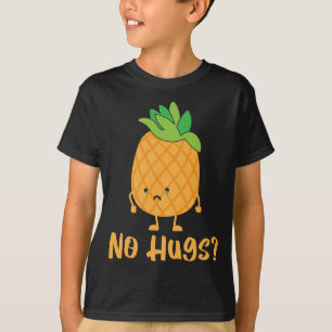 No Hugs Pineapple Lover Tropical Fruit Food T-Shirt